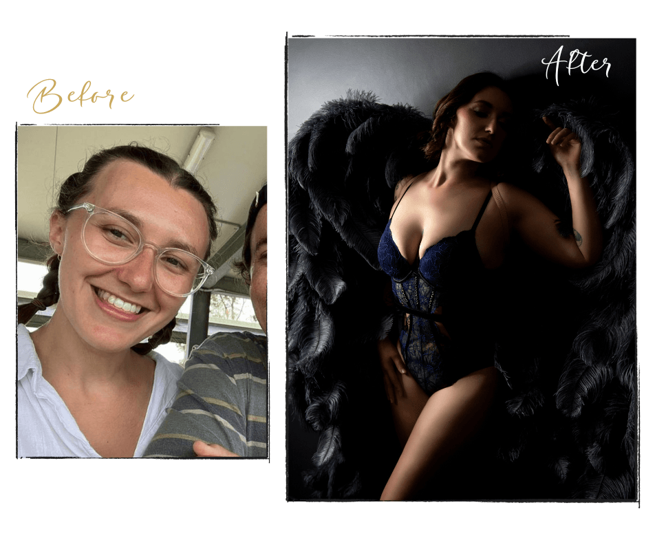Anita before and after