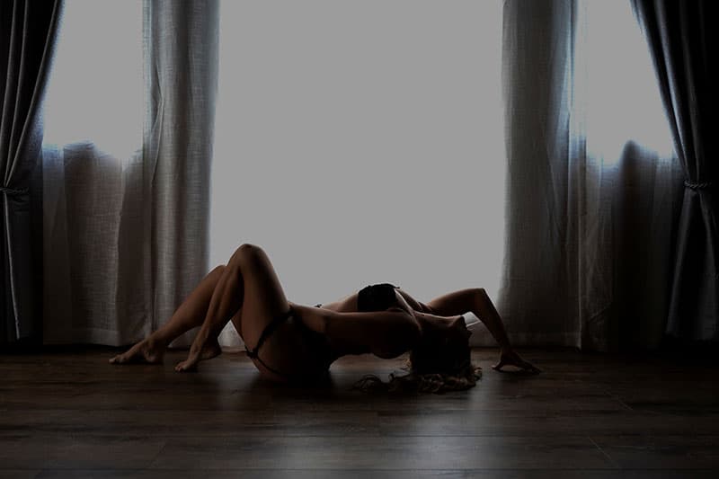Sultry & Seductive boudoir photography set - silhouettes and luxury styling