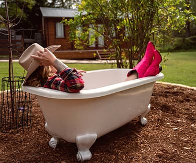 Country Goddess outdoor boudoir set