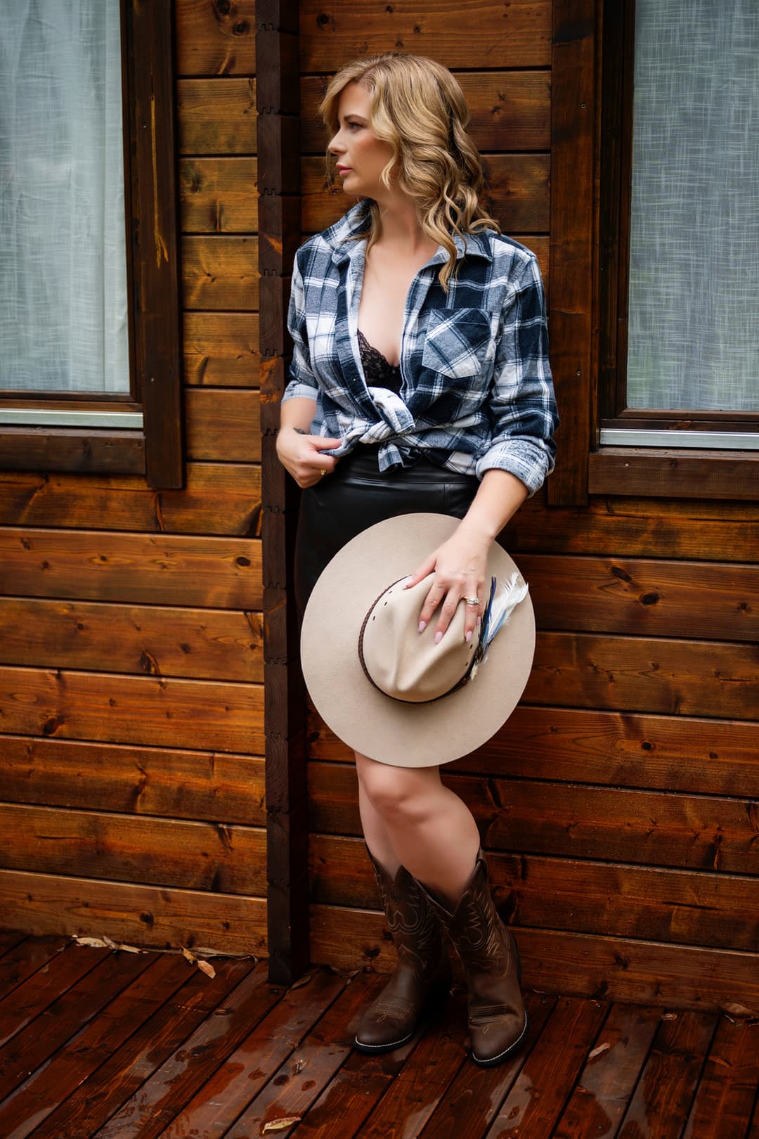Country Goddess outdoor boudoir portrait - rustic natural light photography Brisbane