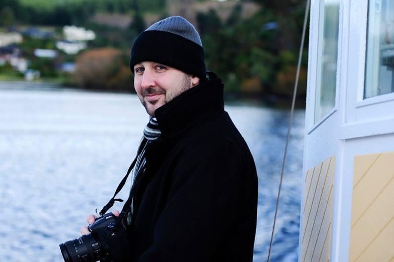 Dave holding a camera