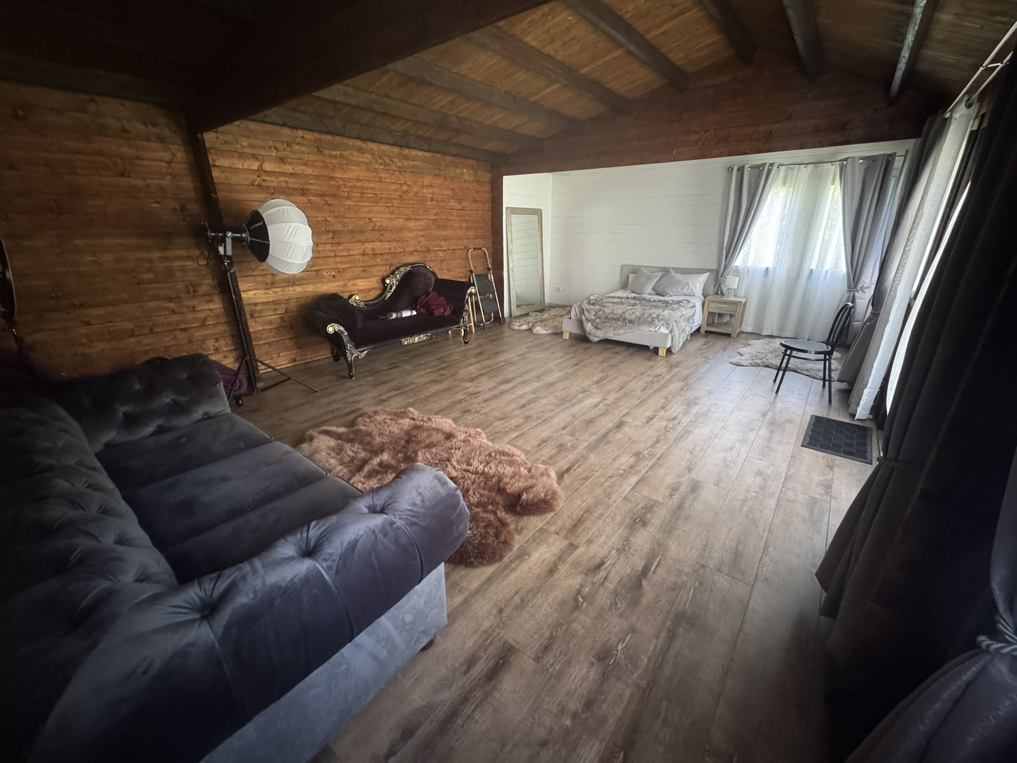 inside of a boudoir and lingerie cabin in brisbane/ gold coast
